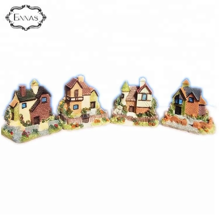 Retro residential three-dimensional home garden resin garden house decoration