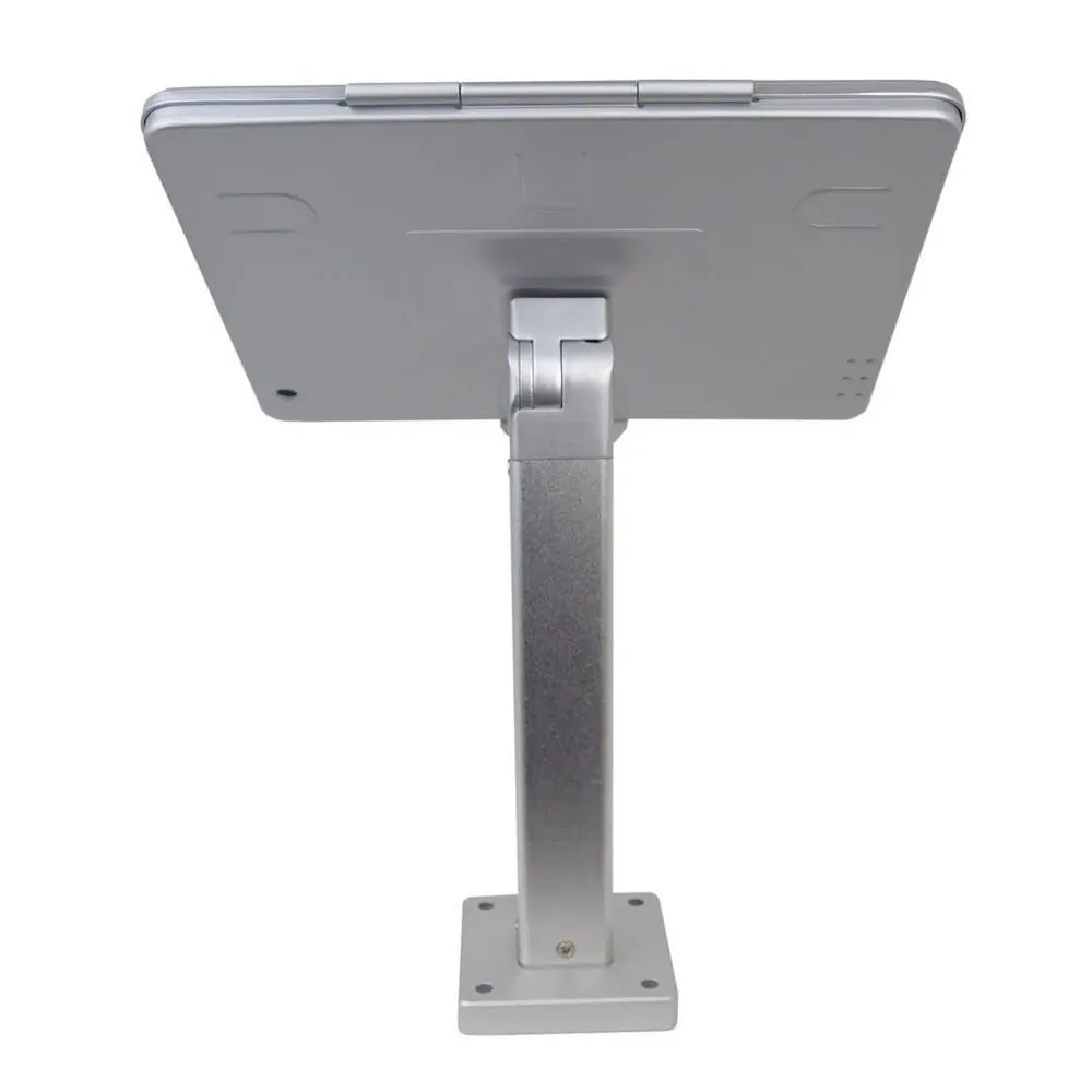 Lockable anti-theft tablet wall mounting bracket black silver desk/wall mount tablet enclosure security stand for ipad