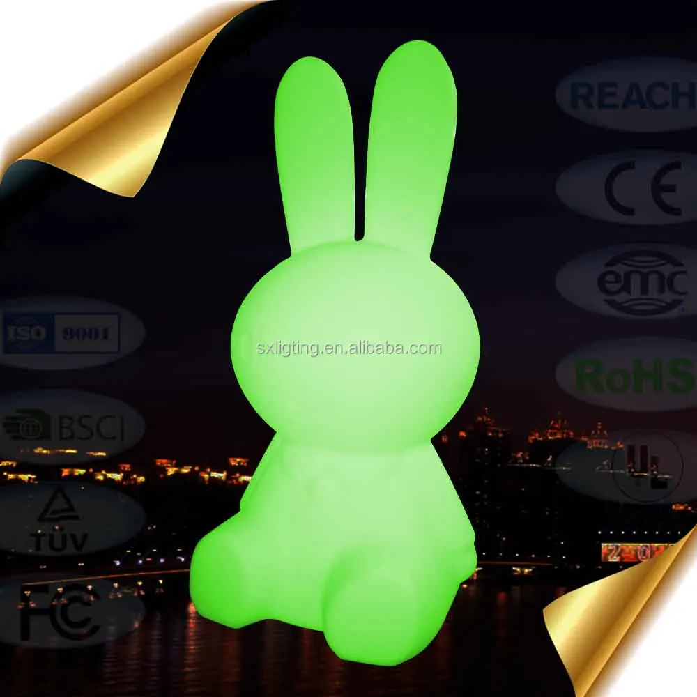 big size rabbit shape decoration Lamps for indoor or outdoor