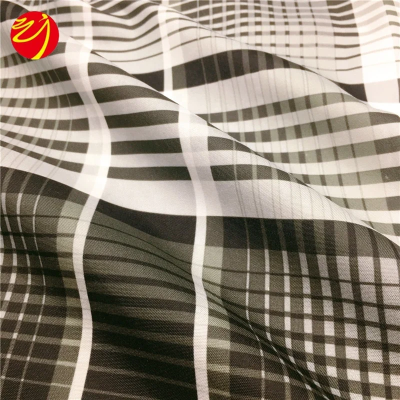 
85GSM Stripe Check Transfer Printed Comforter Microfiber Bedsheet set Fabric 