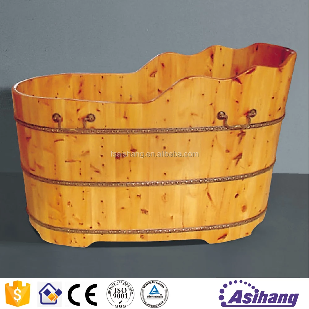 good price mini bathroom luxury cedar wood bathtub