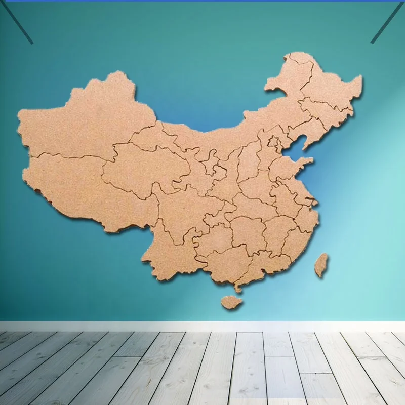 
 Карта стен мира с высокой плотностью пробковой гравировки для Европы  