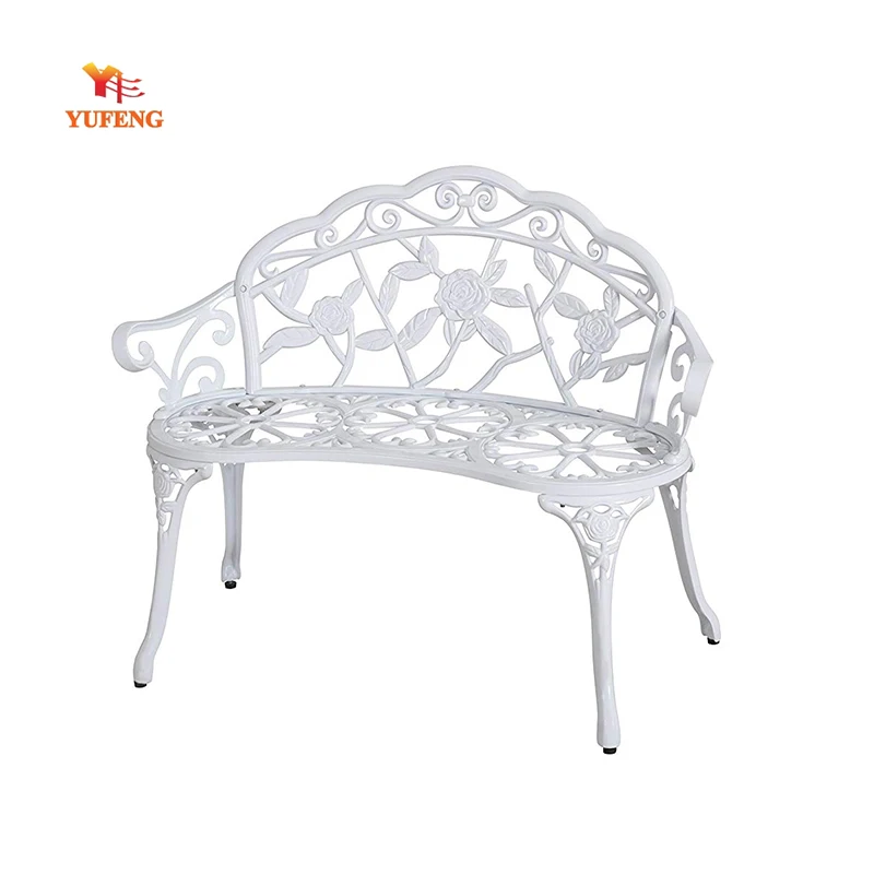 Cast iron and aluminium garden chair