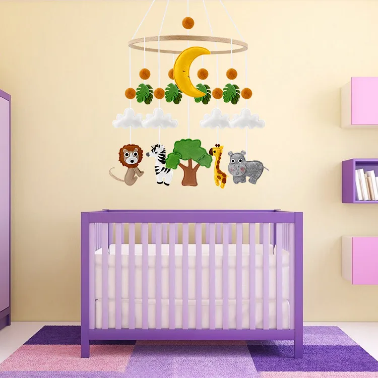 2021 new design felt baby mobile felt crib mobile decoration baby toy