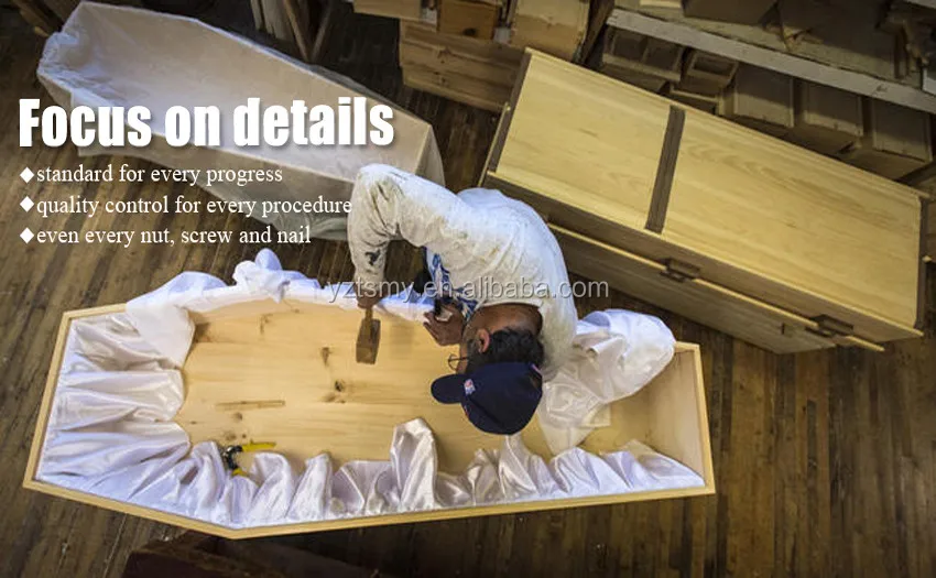 JS-E032 Adult wooden coffin types of coffin