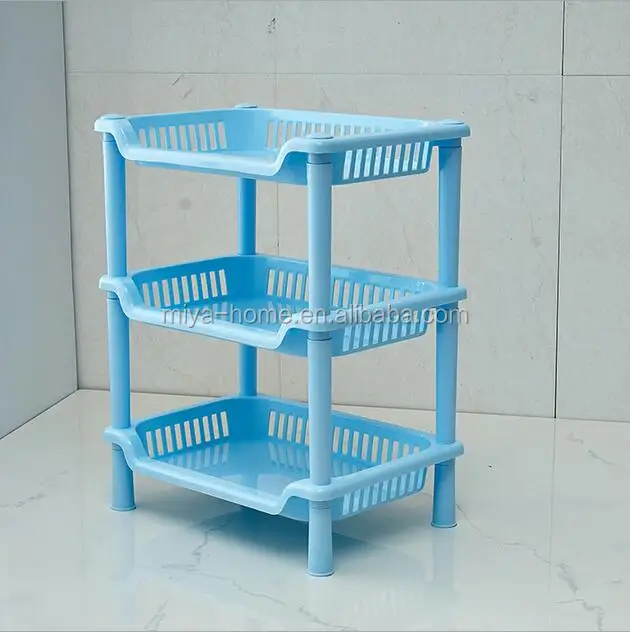 New arrival Square plastic bathroom shelf storage rack / toilet kitchen shelf storage rack