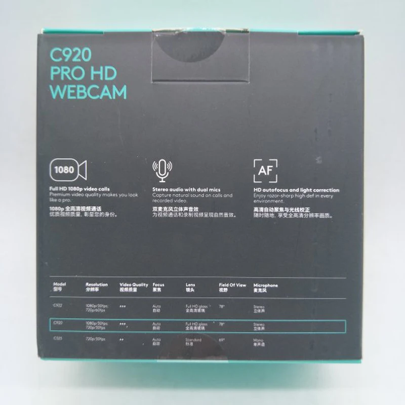 100% HD оригинальная веб-камера Logitech C920 1080p