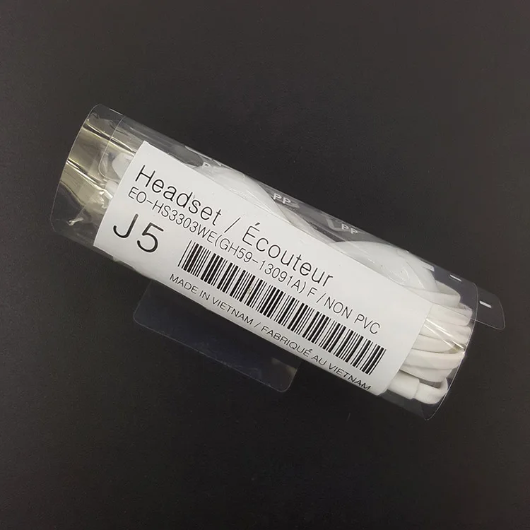 BLACK/WHITE hands free android earphone with MIC and volume