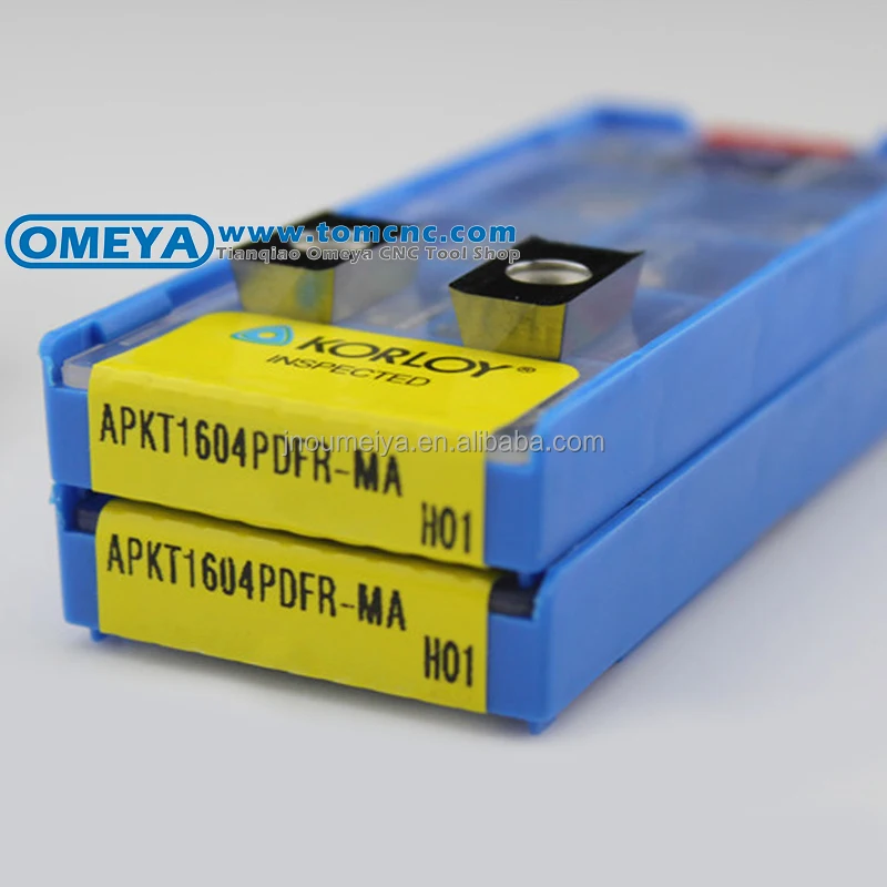 High hardness APXT1604PDSR-MM PC6510 tungsten carbide milling inserts