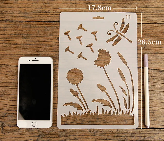 
Stencil drawing template 