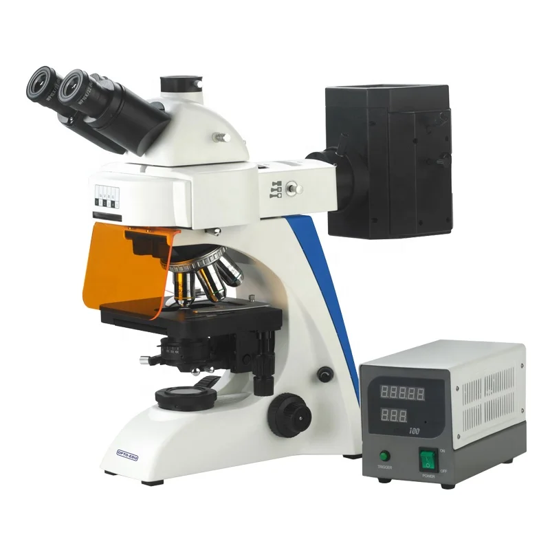 OPTO-EDU A16.2603-LT4 6 Holes Disc Fluorescence Illuminator Professional Fluorescence Microscope