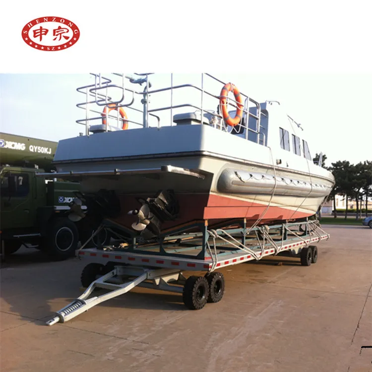 factory hot sales 20 ton galvanized boat trailer on alibaba