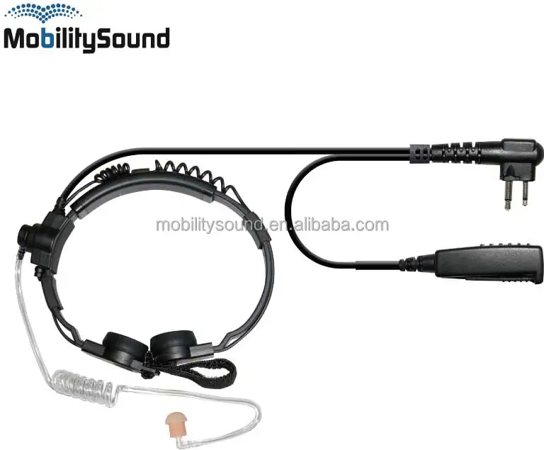 Two way radio walkie talkie heavy duty police military throat Microphone mic for Motorola MOTOTRBO Kenwood ICOM Sepura EADS