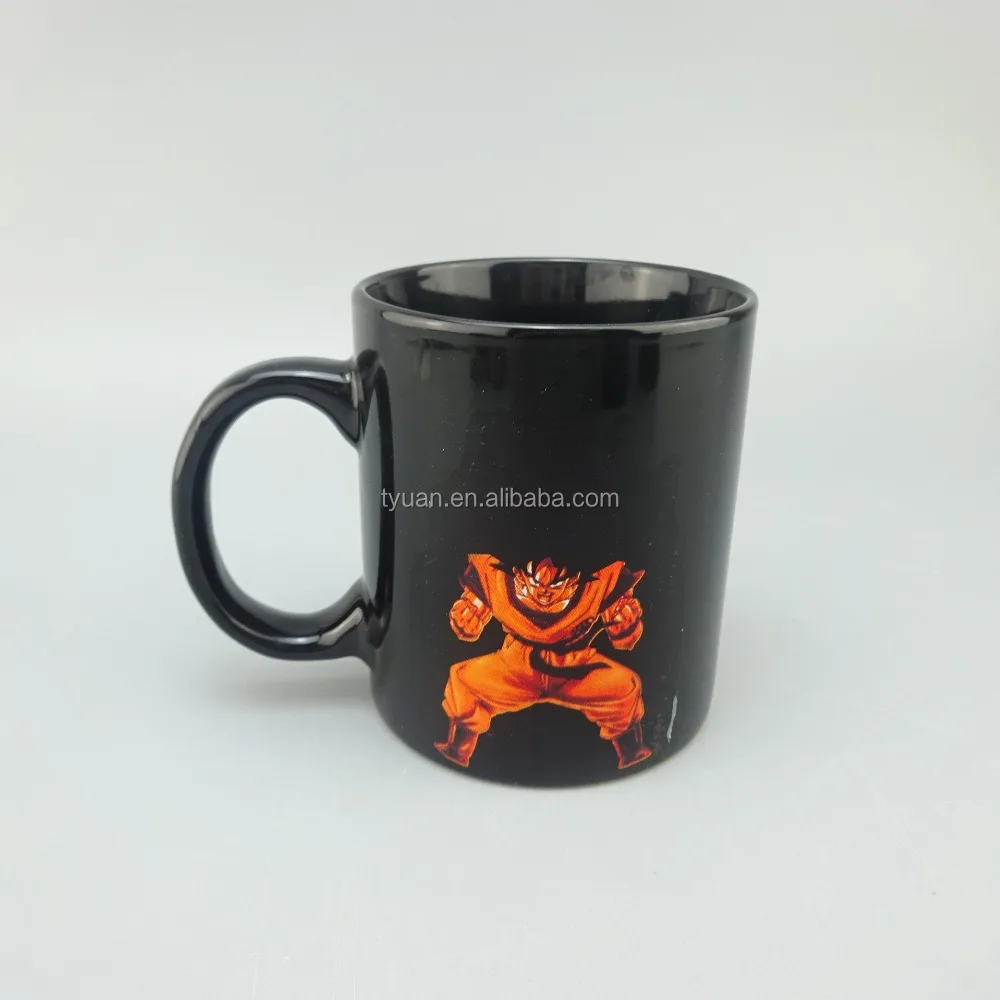dragon ball z heat color changing coffee morphing mug