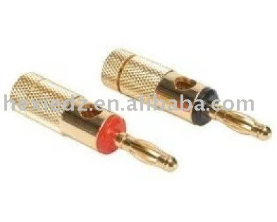professional 24k gold banana plug