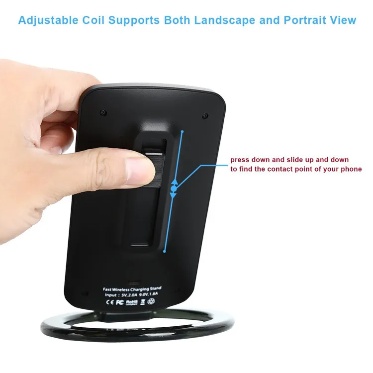 
Wholesale OEM 5v 2a Mobile phone Car Battery Charger for iphone8, for Galaxy s8 Wireless Charger 