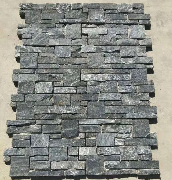 Exterior Wall Cladding Black Slate 15x60cm Foshan Dark Grey Natural Stone Veneer Panel (60813498343)