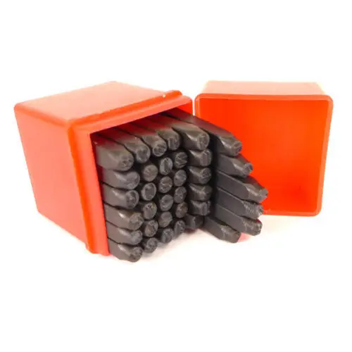 Letter Number Stamp Punch Set Hardened Steel Metal Wood Leather Steel Punch Alphabet Letter Number Tool Leather craft Stamp