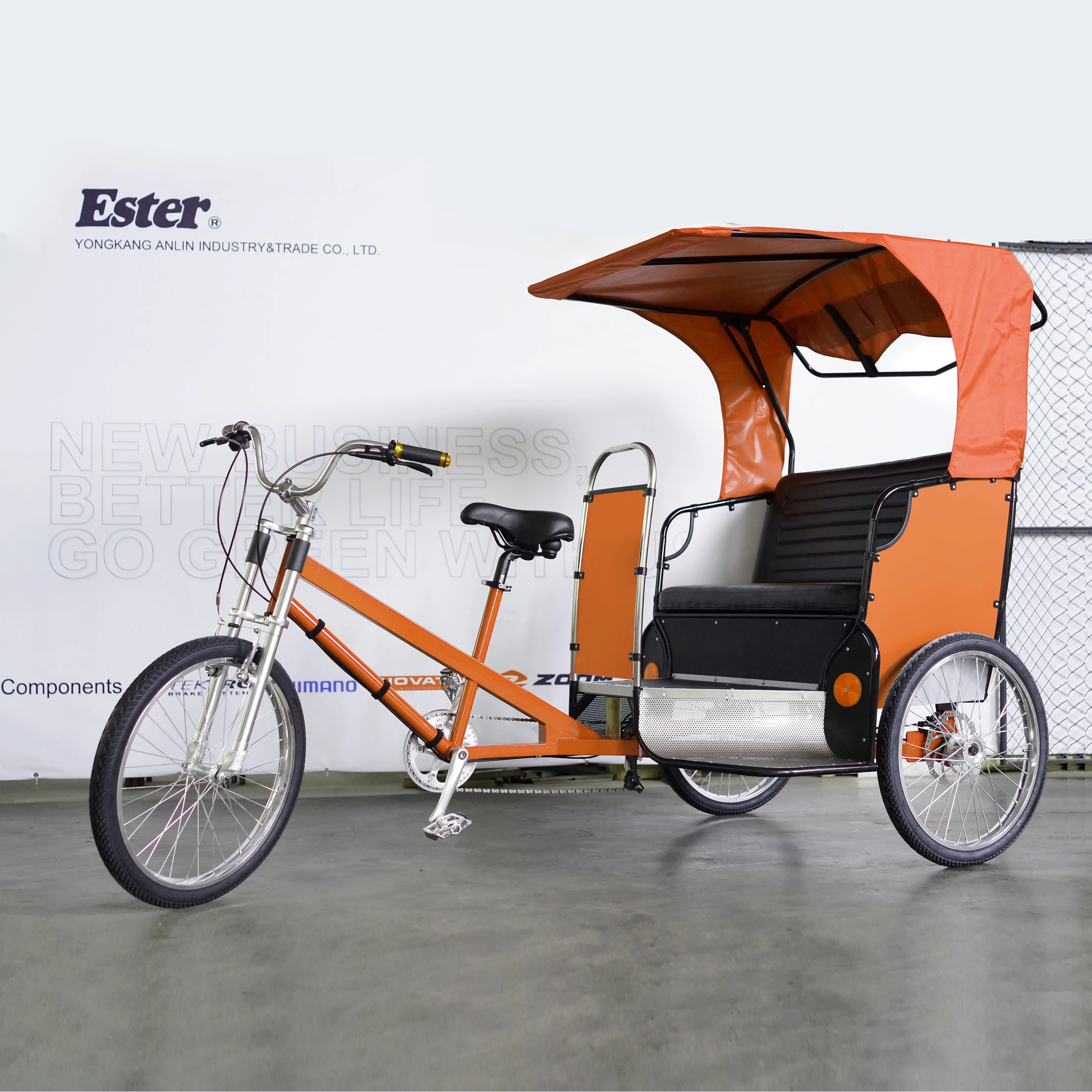 ESTER 3 Wheel Pedicab LED Lights More Colors Choice , tricycle for adults bike trike   taxi