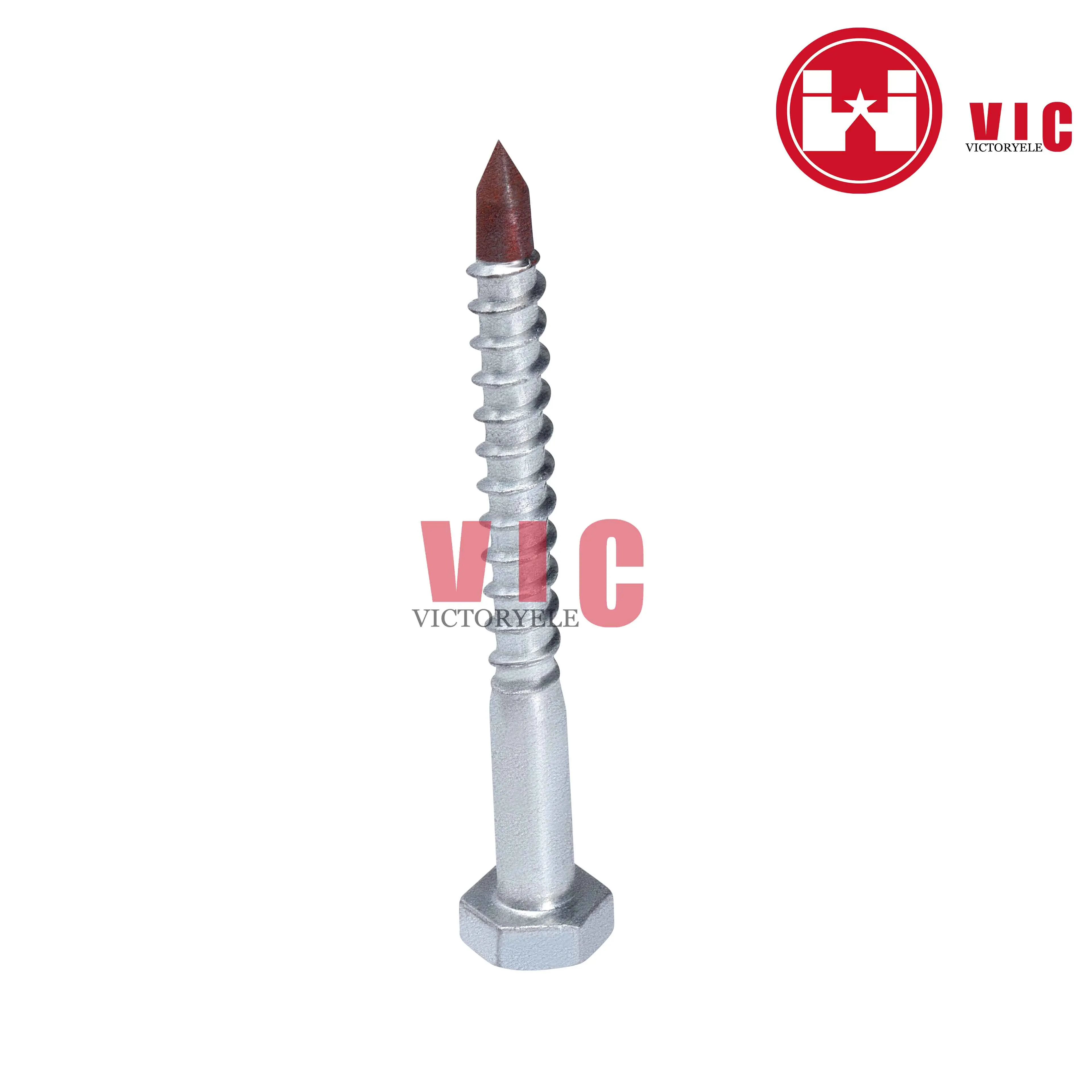 Factory Price Pole Line Power Accessories Link Fittings Hot Dip Galvanized Lag Screw