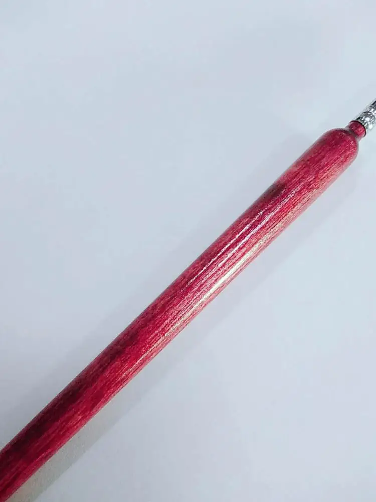 Oil Painting Watercolor Red Wooden Handle Shaft Nylon Hair Liner Brush Pen