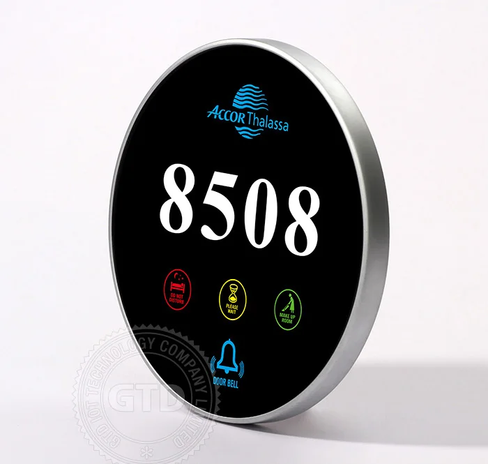 European Hotel LED Touch Doorplate