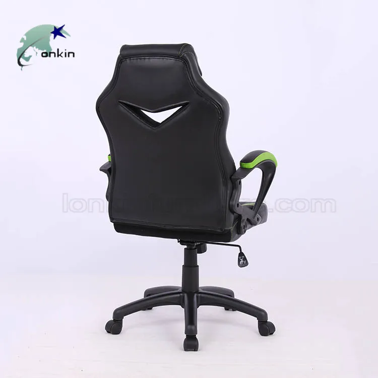 New Design Luxury PC Racing Reclining Game Chair Adjustable Armrest Leather Gaming Chair