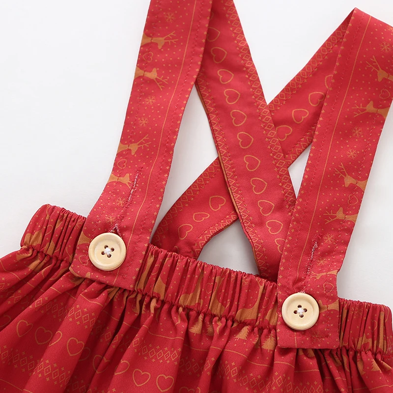 Children Clothes Girls Clothes Outfits Skirts 3PCS Christmas Girl Clothing Set