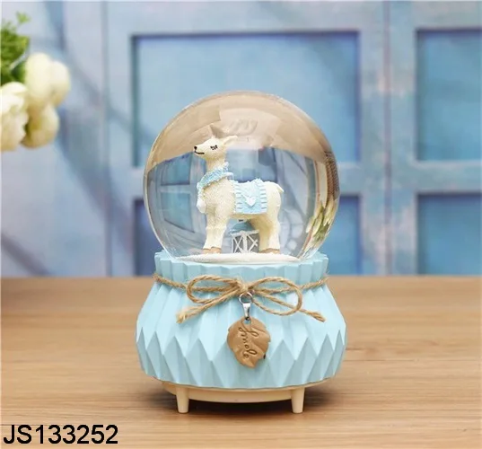 Baby gifts blue snow globe Home collection