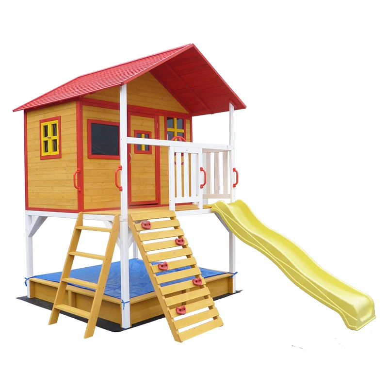 
Kids Wooden Cubby House Castle Playhouse For Kids 