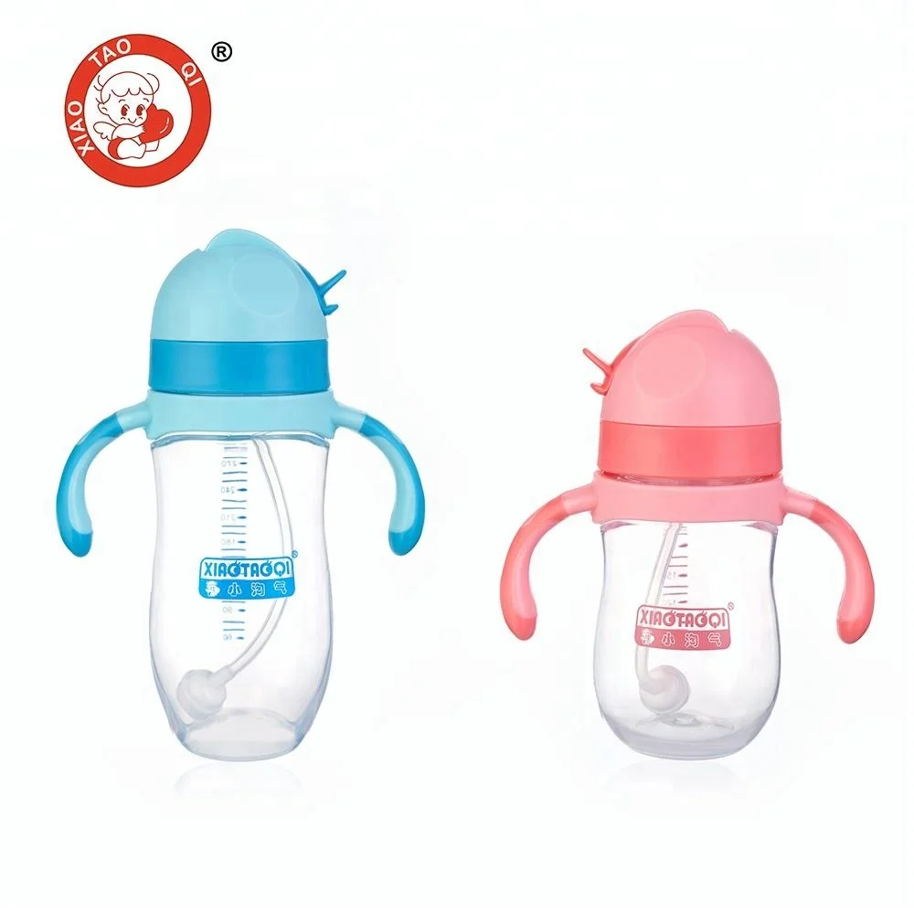 
300ml Best selling product plastic baby training water bottle sippy drinking cup 
