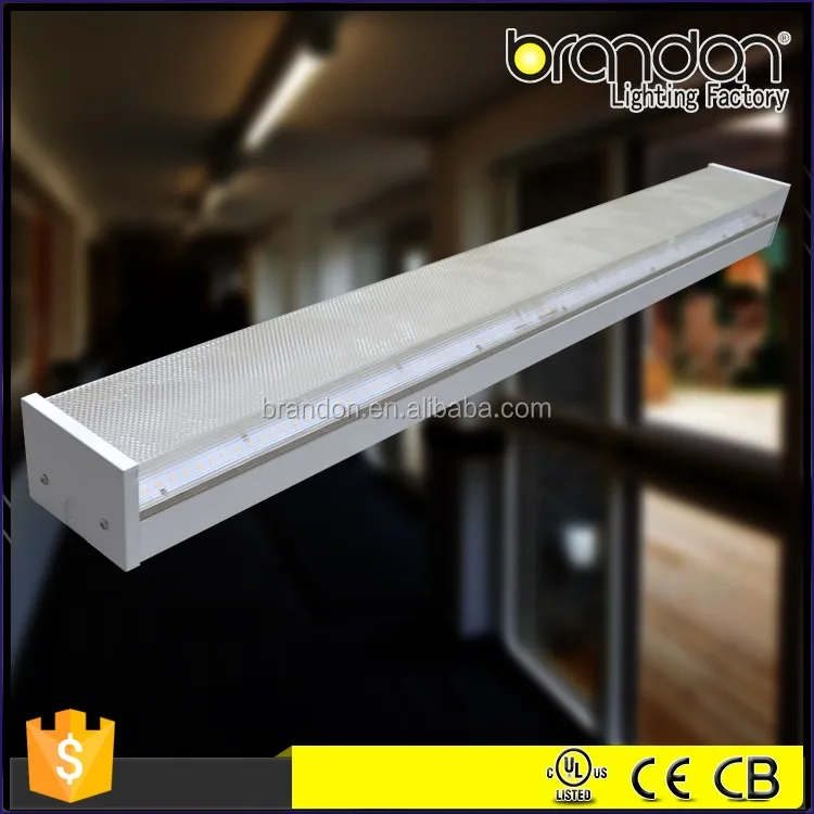 Wrap fixture T5 T8 fluorescent lamp PC cover surface mount led linear batten light