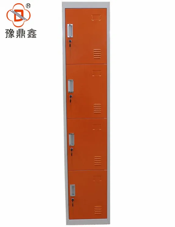 Dubai hot sale vertical 4 door school locker lightweight portable armoire wardrobe closet