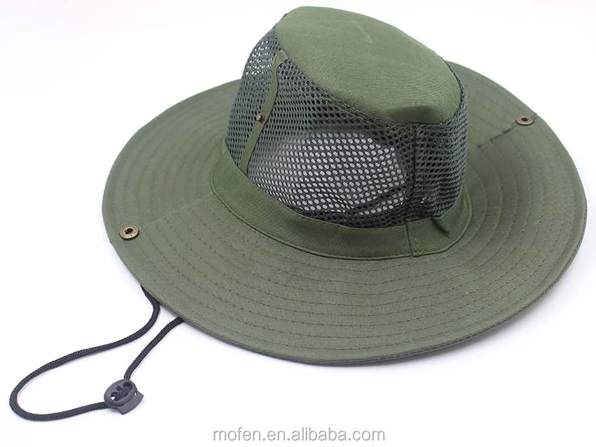 Outdoor green climbing fishing camouflage rush bucket hat fisherman hat jungle round hat