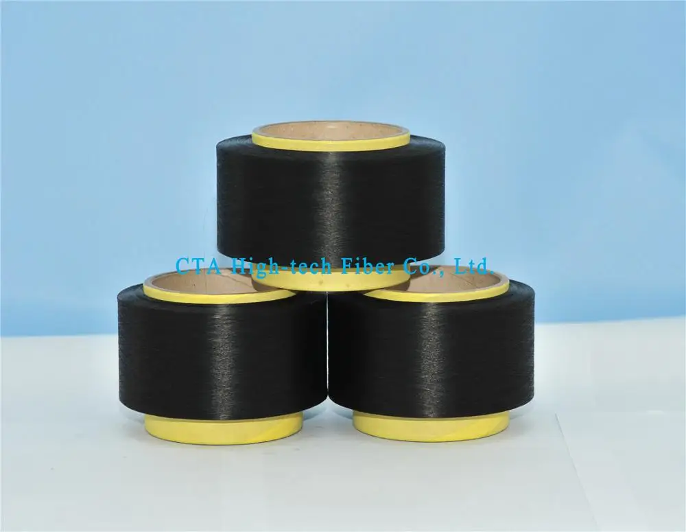 electric carbon thread nylon yarn 20D/3F, carbon black thermal conductive yarn