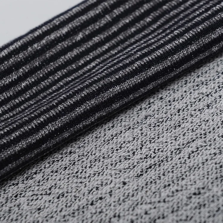 
335gsm knitted stripe hemp organic cotton fabric for dress 