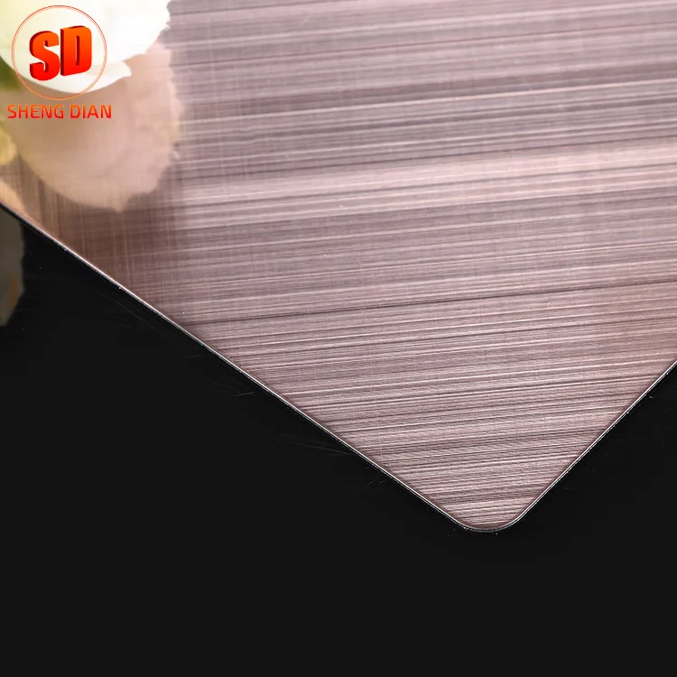 Quality Assurance Hotel Decoration Stainless Steel Hair Copper Sheet
