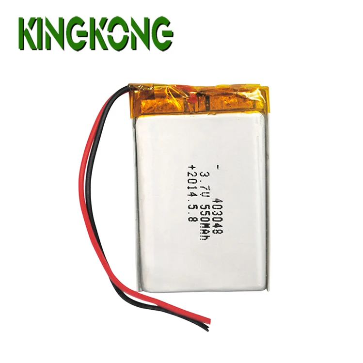 KingKong 402035 3.7v 550mah li-polymer rechargeable battery