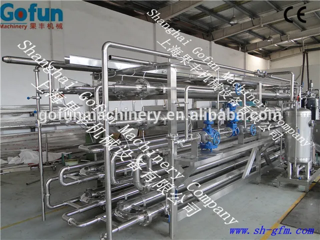 малой мощности фруктовые пасты труба в трубе стерилизатор( стерилизации машиной, томатная паста стерилизатор) китай