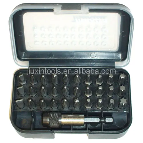 Chrome Vanadium S2 Material 31 pcs Electric cr-v Screw Driver Bit Se