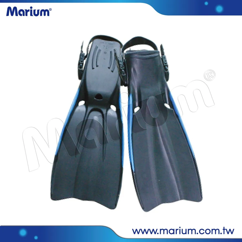 Long Rubber Blade And Plastic Buckles For Scuba Swimming Diving Fins