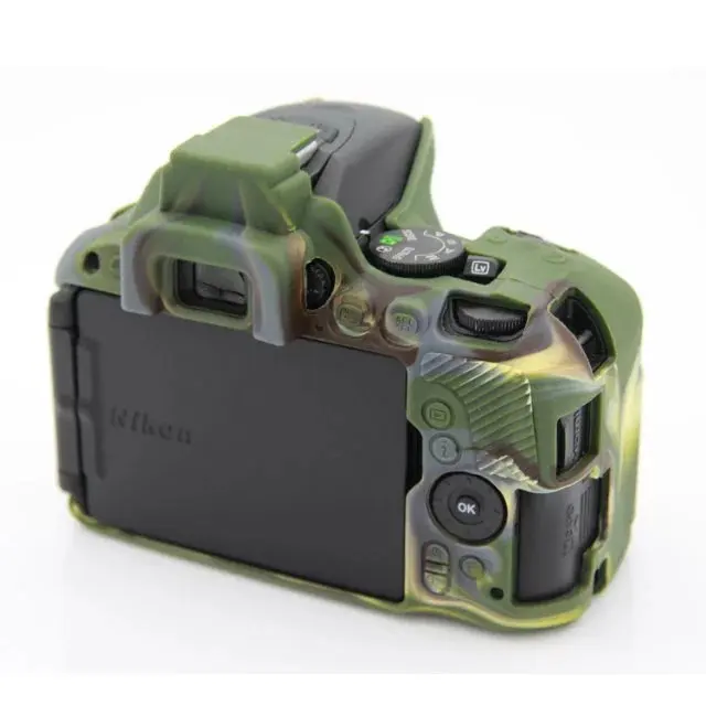 
Professional Secure Silicone Camera Cover Housing Rubber Protective Body Skin Bag For Nikon D5500 D5600 DSLR Camera Case 