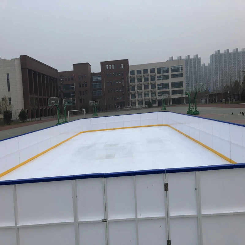 UHMWPE artificial ice rink floor/ boards synthetic hockey ice skating rinks