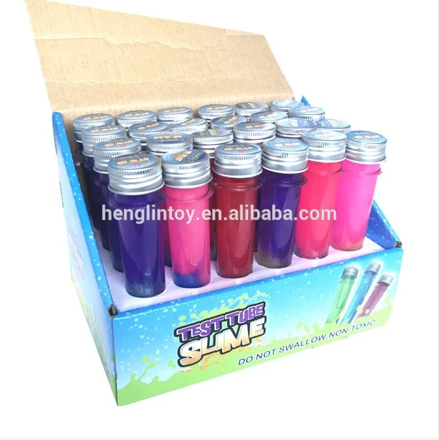 Factory custom test tube slime crazy novelty slime toys 18040704