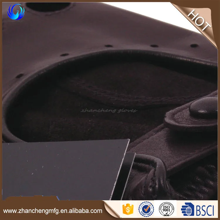 Real leather driving gloves with fashion design