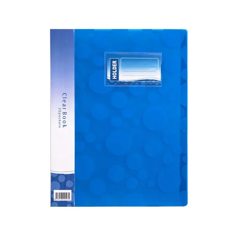 A4 NEON Display Book with Spine Label Pocket