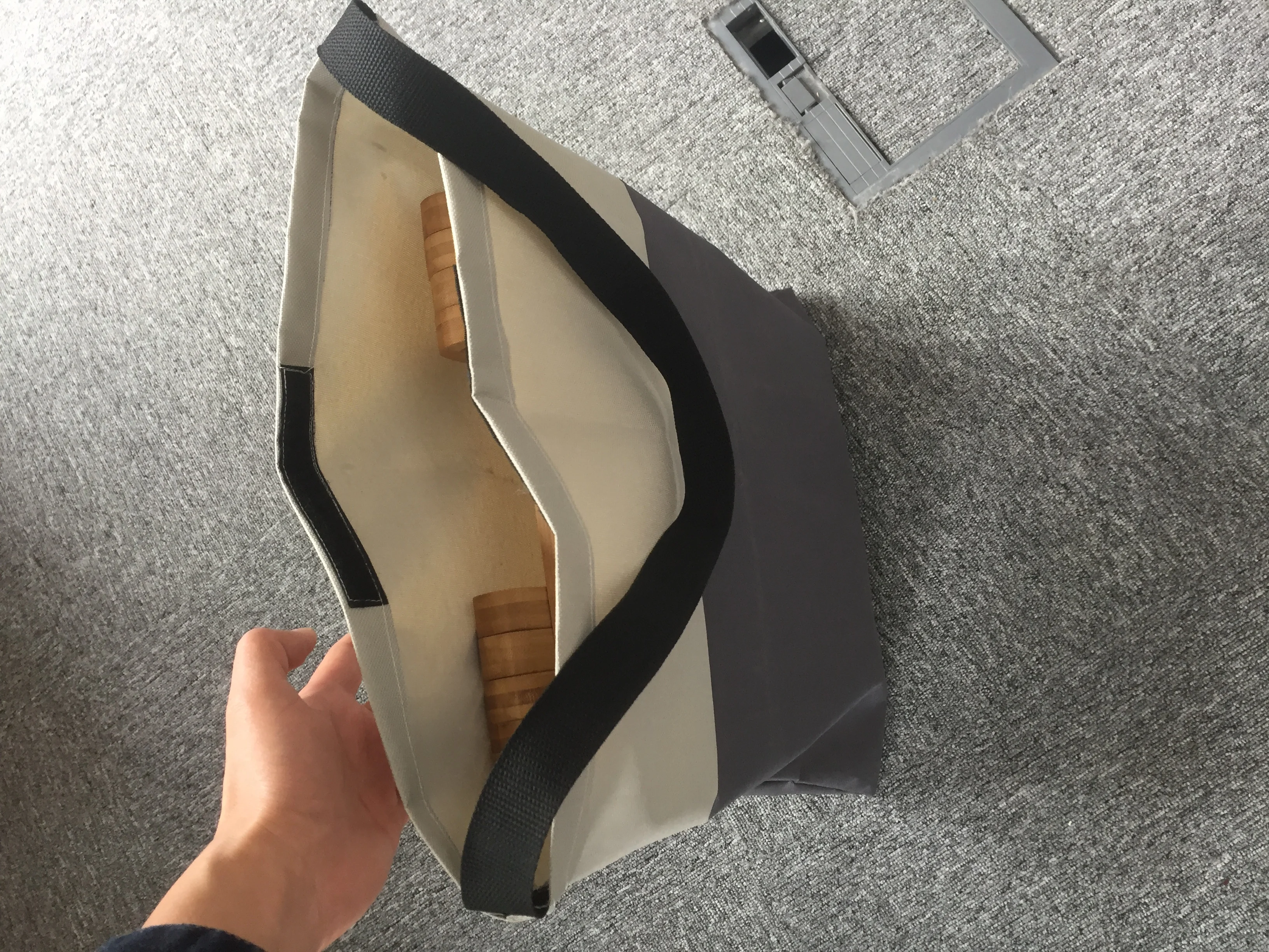 
Emotional camping picnic wood cooler bracket backpack ice box bracket holder organizer shelf 