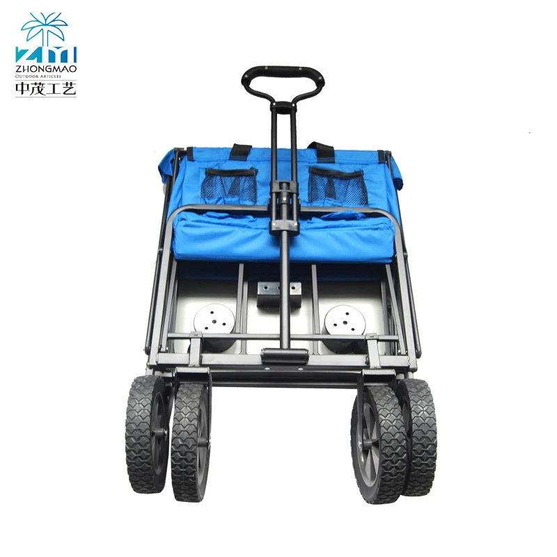 Mini Camping trolley folding wagon carts foldable outdoor utillty wagon