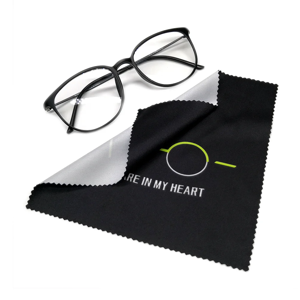 Салфетка для чистки очков из микрофибры с индивидуальным логотипом