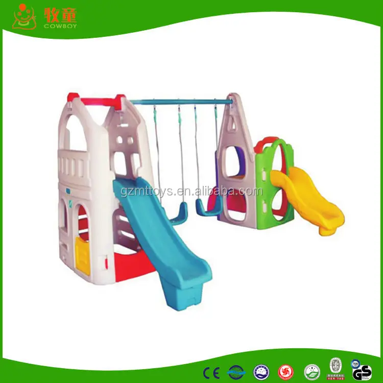 Открытая площадка типа и пластиковые площадка Материал Пластик горка и качели открытый театр для детей